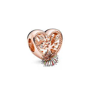 Abalorios de Corazón Hueco de Plata de Ley 925 de Alta Calidad con Circones, Estilo Punk, para Pulseras de Moda, Joyería DIY, para Mamá, Hija, Mejores Amigas - Product Image 5