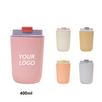 Mug de voyage isotherme en acier inoxydable 350 ml, chaud/froid, sans BPA, finition mate, portable, cadeau d'affaires avec couvercle