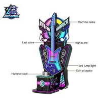 Arcadix Machine de jeu d'arcade à monnayeur : Billard, Crazy Guitar, Testeur de force, Boxe pour Centre de jeux et Parc d'attractions