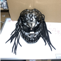 Casque de moto intégral en résine de haute qualité + ABS, design respirant, unisexe, structure protectrice à 3 couches, visière transparente