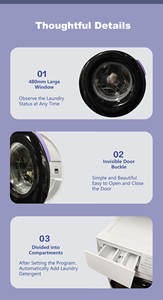 2025 Amaz Hot Selling 6kg 8kg 10kg LED-Bildschirm Halbautomat ische Waschmaschine - Product Image 4