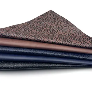 Para sofás, interiores de automóviles y bolsas de ropa Cuero sintético Proceso de grabado con estampado retro de alta calidad con PVC especial