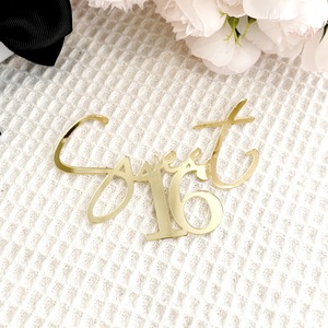 Adornos Acrílicos para Pastel de Cumpleaños con Temática de Miel y Dulzura, para Fiestas de 16, 18, 21 y 30 Años - Product Image 6