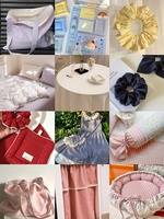 Kain Katun 100% Tenun Motif Kotak-kotak untuk Rok Anak Laki-laki, Pakaian, Sprei, Sarung Selimut, Taplak Meja, Tahan Gesekan, Tebal