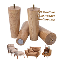 Pieds en bois, nouveau, moderne, en forme de chevet, en chêne, massif, rond, pour manger, café, pieds en bois, pour meubles de Table, vente