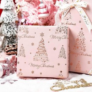 Pink Christmas Wrapping Paper 17 In X 32.8 Ft Single Side Recyclable Gift Craft Holiday Use - Product Image 3