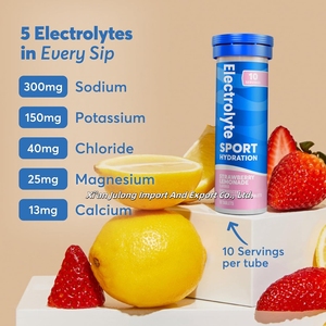 ג 'ולונג oem ספורט אלקטרוליטים עבור הידרציה פרואקטיבית במים טעמי מים מעורבים הידרציה טבליות אלקטרוליטים - Product Image 3