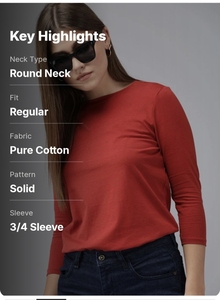 Camisetas Casuales Ligeras para Mujer, 100% Algodón, Transpirables, Antiarrugas, de Secado Rápido, Corte Regular para Deportes y Uso Diario - Product Image 3