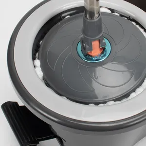 Magic Clean Wiper Fregona Pedal Spinning Fregona Cubo Limpieza de pisos System360 Bucketrotary Squeeze Bucket Fregona de microfibra