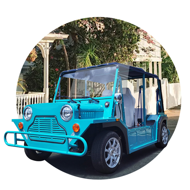 Chinese New Energy Mini Moke 4 Persons EEC Certificate Electric Moke Beach Buggy Waterproof Aluminium Moke Car