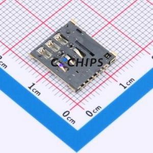 CSIM-H137-7P SIM Card Connector SMD Connector Self-Return Type Nano SIM Card Card Holder 1.37mm - Product Image 2