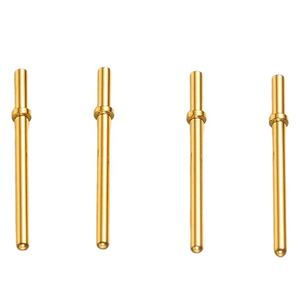 Pin POGO <span class=keywords><strong>de</strong></span> Latón chapado en <span class=keywords><strong>oro</strong></span> <span class=keywords><strong>de</strong></span> alta corriente para pasador conductor con resorte <span class=keywords><strong>de</strong></span> PCB - Product Image 5