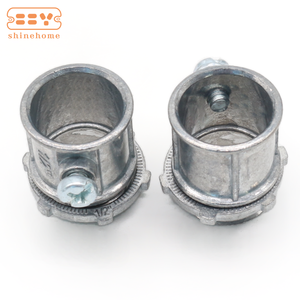 Accesorios de conducto de conector de tornillo de fijación de acero chapado en zinc (EMT) de 3/4 pulgadas - Product Image 2