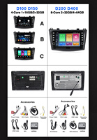 MEKEDE-D Android 9 4Core 1 + 16G Voiture Audio Vidéo Lecteur DVD pour Mazda 3 2010 2011 2012 WIFI GPS Radio Stéréo BT 4G