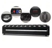 Barre de projecteurs LED mobiles 10x40W RGBW 4-en-1 - Lumière de scène sonore et DMX512 pour fêtes, concerts, événements (personnalisable)