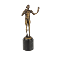 Intérieur Petit Métal Artisanat Décoration Homme Nu Statue Sculpture Prix Bronze Figurine Trophées Médailles Plaques pour La Décoration Intérieure