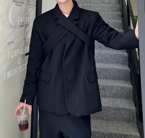 <span class=keywords><strong>Traje</strong></span> Casual de Primavera de Alta Gama para Mujer, Estilo <span class=keywords><strong>Novio</strong></span>, Diseño de Cuello Cruzado, <span class=keywords><strong>Traje</strong></span> para Mujer Minoritaria, Superventas - Product Image 2