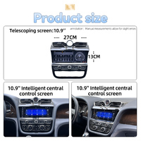 10.9 pouces 8 cœurs Android 13 système lecteur DVD de voiture multimédia GPS Navigation pour Bentley Bentayga 2016-2019