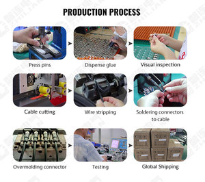 90 độ M8 nối nam góc bên phải <span class=keywords><strong>PCB</strong></span> bảng điều chỉnh gắn kết ổ cắm kết nối - Product Image 6