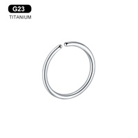 Bijoux Gaby, piercing de nez indien en titane ASTM-F136, manchette d'oreille en titane, faux piercing, anneau de nez