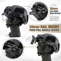 Visière de casque Wendy 3.0 à haute transparence, lentille protectrice rabattable à fixation rapide en PC pour entraînement extérieur, accessoires de casque de sécurité