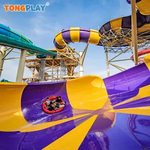 Real shot bowl slide factory customization service entertainment amusement equipment outdoor water parks water playground