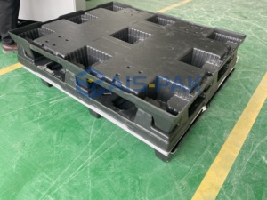 Aispak 4-Way Euro Reusable Recyclable <strong>Returnable</strong> MI Plastic <strong>Pallet</strong> and Lid Large Bulk for <strong>Industrial</strong> Cargo Transportation - Product Image 6