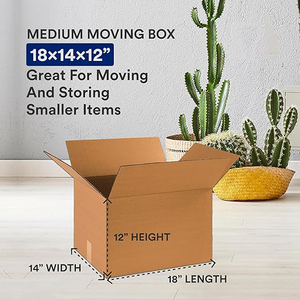 Cajas de Mudanza Medianas de China, 18"<span class=keywords><strong>L</strong></span> <span class=keywords><strong>X</strong></span> 14"W <span class=keywords><strong>X</strong></span> 12"H, Paquete de 10 |   Cartón Corrugado para Uso Agrícola, Envío, Correo, Embalaje - Product Image 2