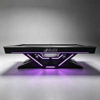 Table de billard américaine officielle de 9 pieds, coussinets K55 de précision, plateau en ardoise plate de 30 mm et structure de support en acier robuste