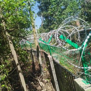 Fil barbelé galvanisé à chaud, fil barbelé de sécurité pour les frontières, fil barbelé concertina extensible enroulé - Product Image 4