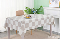 Nappe en plastique personnalisée en gros, nappe en PVC imperméable imprimée