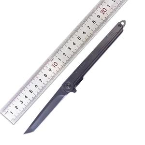 Vendita calda coltello nero sottile EDC in acciaio inox pieghevole coltello esterno piccolo portatile campeggio coltello tascabile - Product Image 2