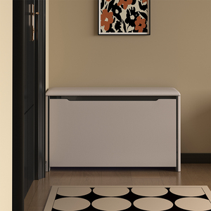 Siêu mỏng Giày thay đổi Phân rắn gỗ lật xô tích hợp hành lang Tủ giày mặc phân cho nhà nhập cảnh hẹp - Product Image 3