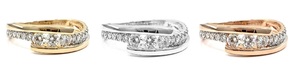 Bague de mariage fine classique en or jaune massif 18 carats avec diamants de haute qualité, ajustable, pour femme, style pavé, idéale pour les fêtes d'anniversaire - Product Image 4