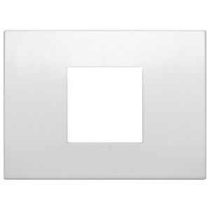 Placa Central Vimar Classic 2M, Acabado Perla Mate, 12.75x9.5cm, Placa para Puerta - Product Image 1