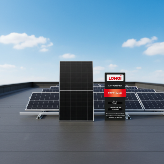 High Efficiency Longi HiMo 7 Solar Panel LR5-72HGD 600-620W HPBC Tier 1 Original