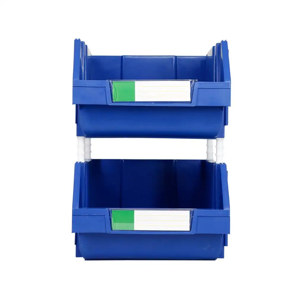 फैक्टरी मूल्य प्लास्टिक भागों बिन stackable भंडारण बॉक्स थोक स्टॉक