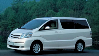 Couvercle de lentille de phare en plastique avec revêtement UV coque de lentilles en verre de phare pour Toyota Alphard 2003-2005