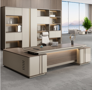 Luxe rétractable en bois, luxe léger, mobilier de <span class=keywords><strong>bureau</strong></span> moderne simple, <span class=keywords><strong>bureau</strong></span> PDG, chaise de canapé, chaise, paquet de <span class=keywords><strong>bureau</strong></span> - Product Image 1