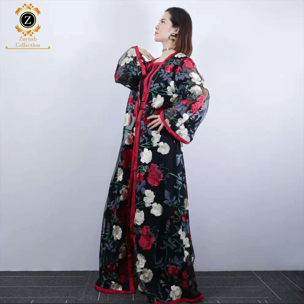 Zaynab Abaya Robe pour femme musulmane Vêtements islamiques Robe de soirée Abaya pour femme musulmane Abaya