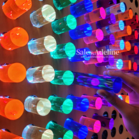 Jouets sensoriels Giant Bright Light Peg Board Sensory Wall Brite Lite Wall Games LED Pegboard avec 64 chevilles en acrylique