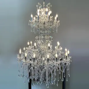 Banquet Hall Maria Theresa Chandelier Hotel Wedding Luxury Hanging Candle Light With Crystal Decor Chandelier