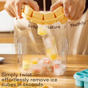 ANYA-<span class=keywords><strong>Bac</strong></span> à Glaçons Multicouche pour la Fabrication de Glaçons, Stockage et Conteneur de Glaçons en Plastique PET, 2 4 16 Grilles, Nouveau - Product Image 2