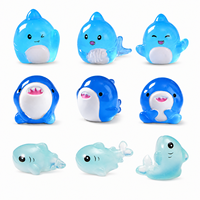Figurines de requins miniatures en résine phosphorescentes en gros, animaux marins pour aquarium, micro-paysage, maison de poupée, artisanat DIY