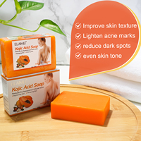 Papaye éclaircissement de la peau savon à l'acide kojique éclaircissant nettoyant pour la peau barre de savon dissolvant de taches sombres hydratant savon à l'acide kojique