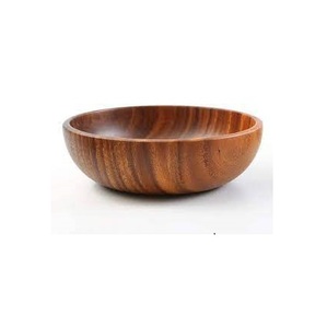 Cuenco de sopa de madera multifuncional ecológico 100%, cuencos de almacenamiento de cocina decorativos con acabado Natural, esmalte de buena calidad - Product Image 2