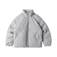 Blouson Bomber en Toile pour Homme - Imperméable, Coupe-Vent, Col Montant, Vêtement d'Hiver Décontracté avec Logo Frontal