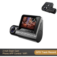 Offre Spéciale dash cam DVR 70ma pro caméra de voiture enregistreur vidéo de voiture GPS tracker 2 lentilles dash cam caméra de voiture