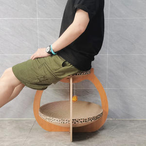 Laternen form KOSTENLOSE PROBE Beliebte abnehmbare platzsparende Wellpappe Schreibtisch Nest Katzen bett - Product Image 6