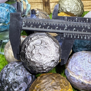 Kindfull usine Offre Spéciale mélange coloré cristal naturel artisanat mélange matériaux 5CM lune pour cadeaux - Product Image 5